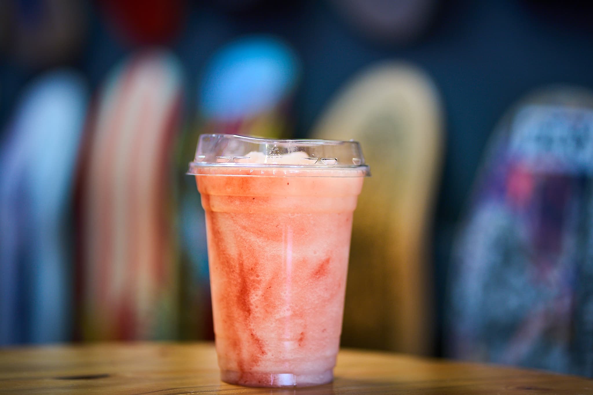 Blended strawberry lemonade